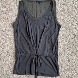 Women’s Grey Sleeveless Blouse